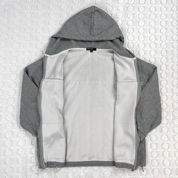 Jecci Five Grey Zip Up Hoodie with Reflective Stripe Women Size Small - Picture 4 of 10